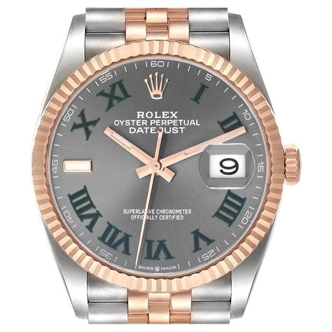 rolex wimbledon 36mm rose gold